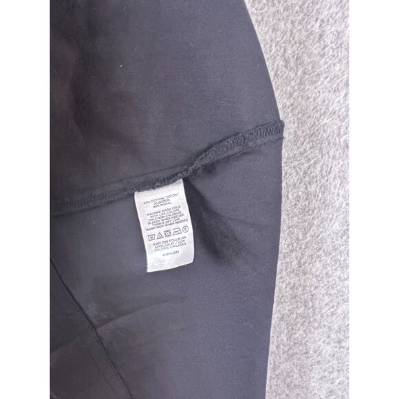 LOFT Maxi Dress Women's XXS Black V-Neck Ruche Pleated A-Line Puff Sleeve - Picture 9 of 11